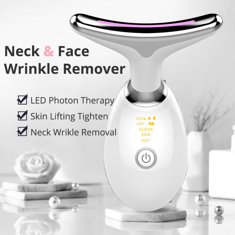 Nexova™ EMS Thermal Neck Massager - Microcurrent Lifting & Wrinkle Reduction