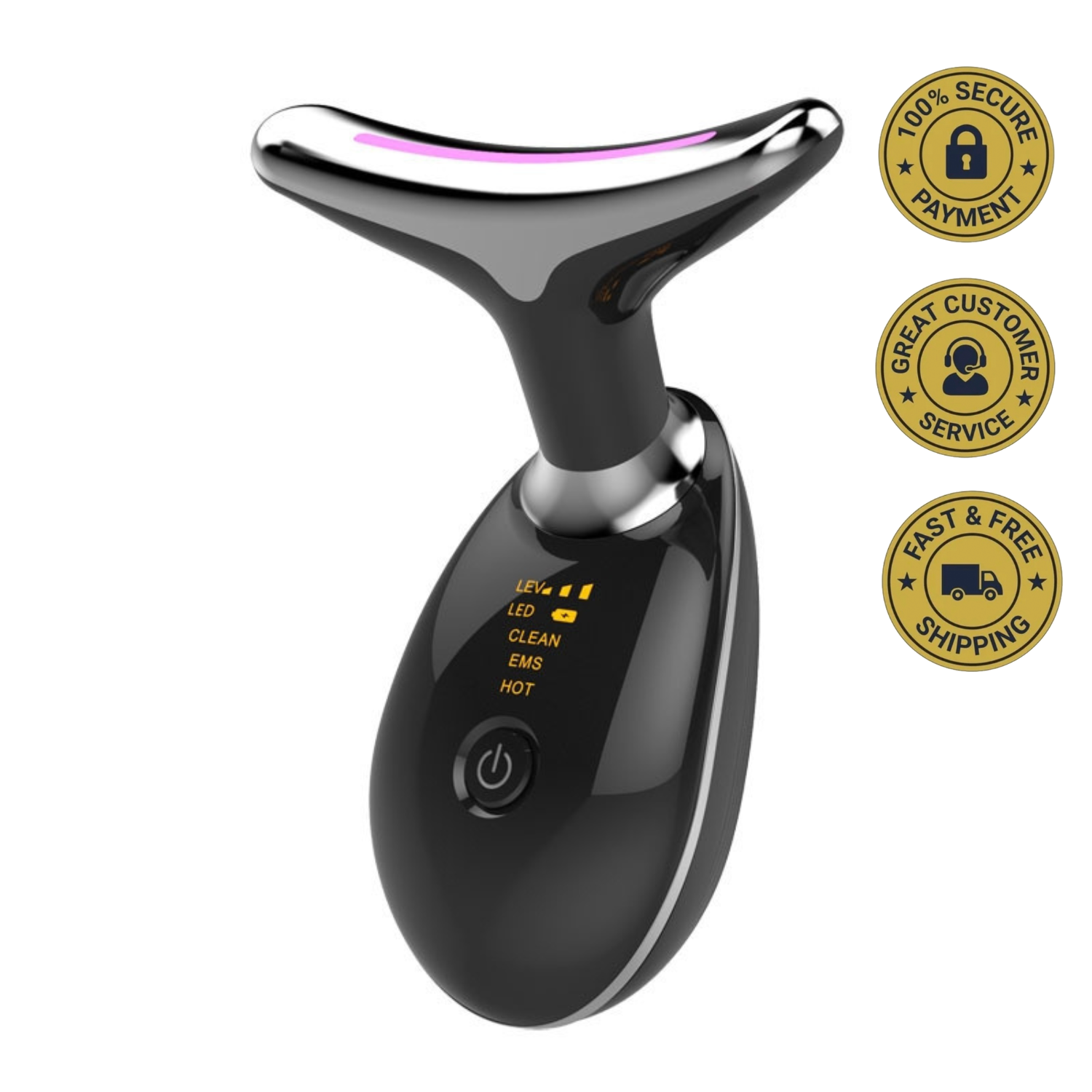 Nexova™ EMS Thermal Neck Massager - Microcurrent Lifting & Wrinkle Reduction