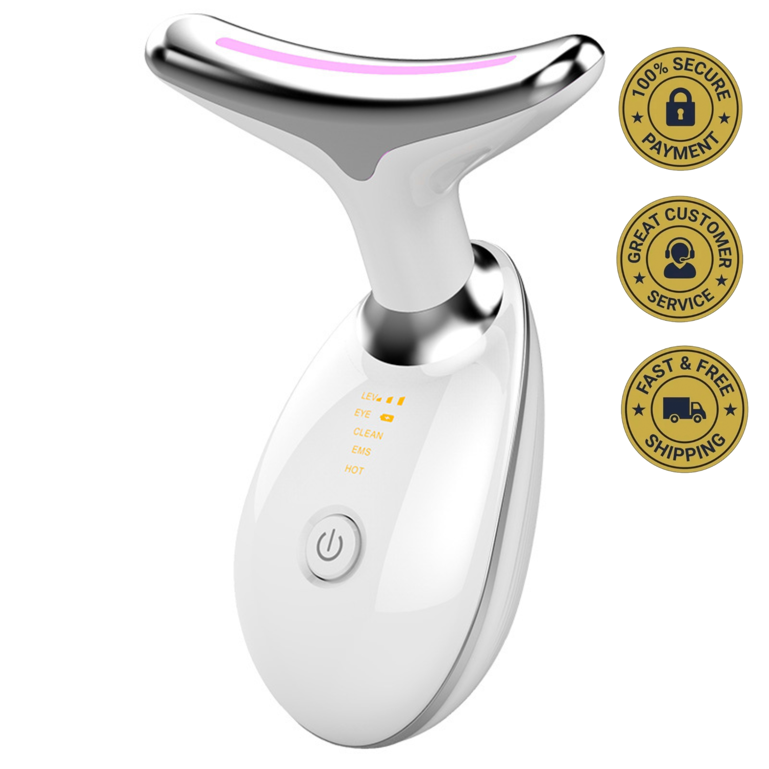 Nexova™ EMS Thermal Neck Massager - Microcurrent Lifting & Wrinkle Reduction