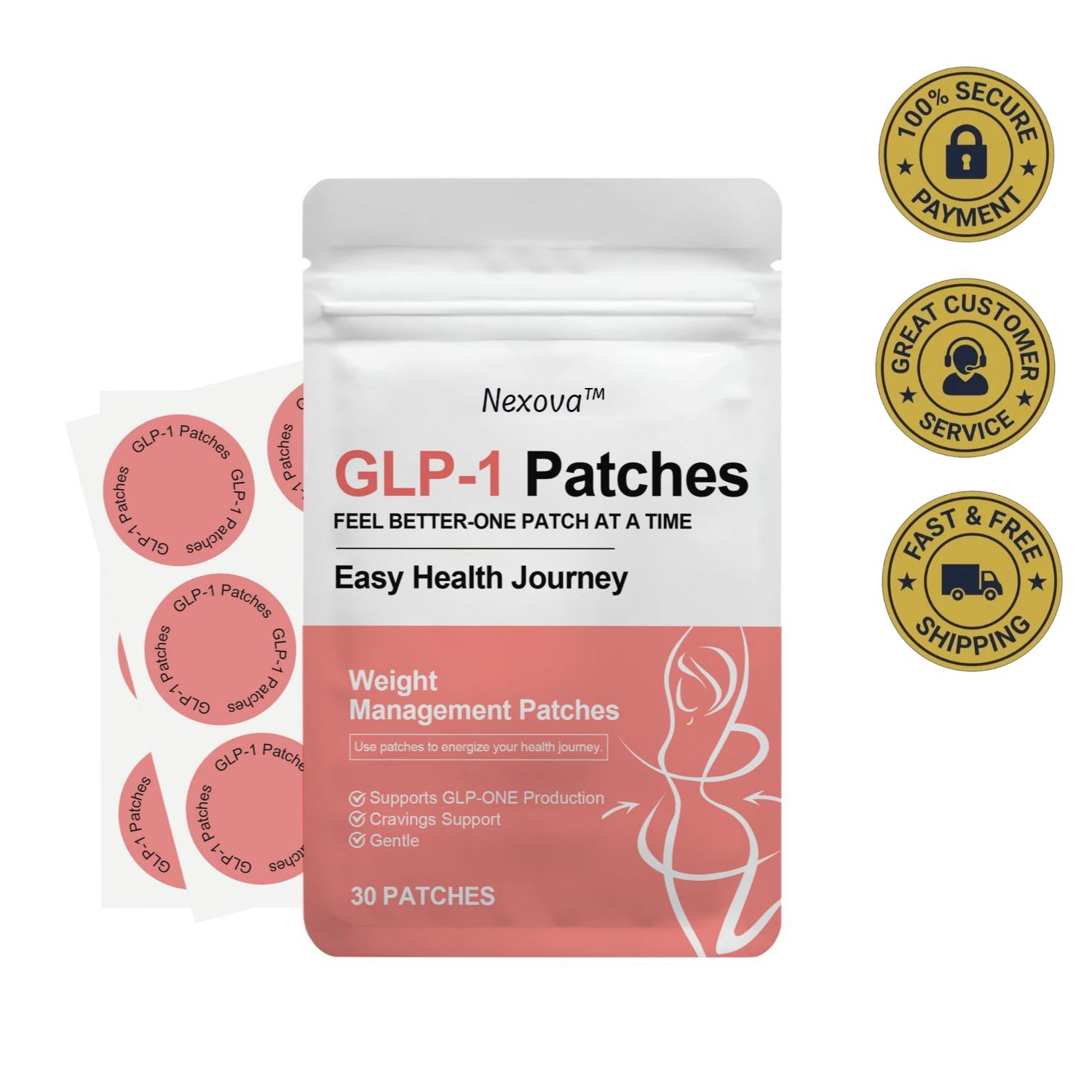 Nexova™ Weight Loss Patch - Natural Metabolism & Appetite Support