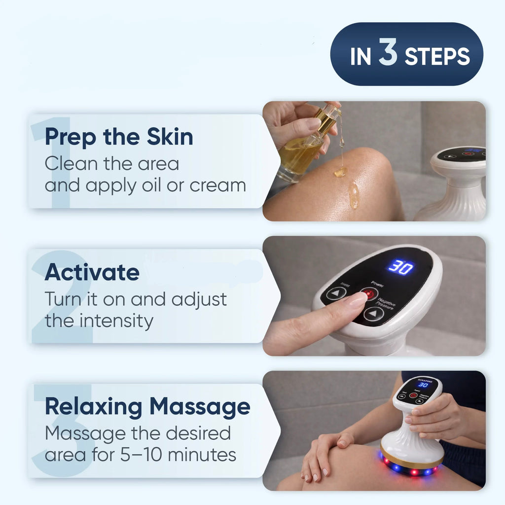 Nexova™ Electric 4 in 1 Massager - Heated Scraping & Cupping Tool