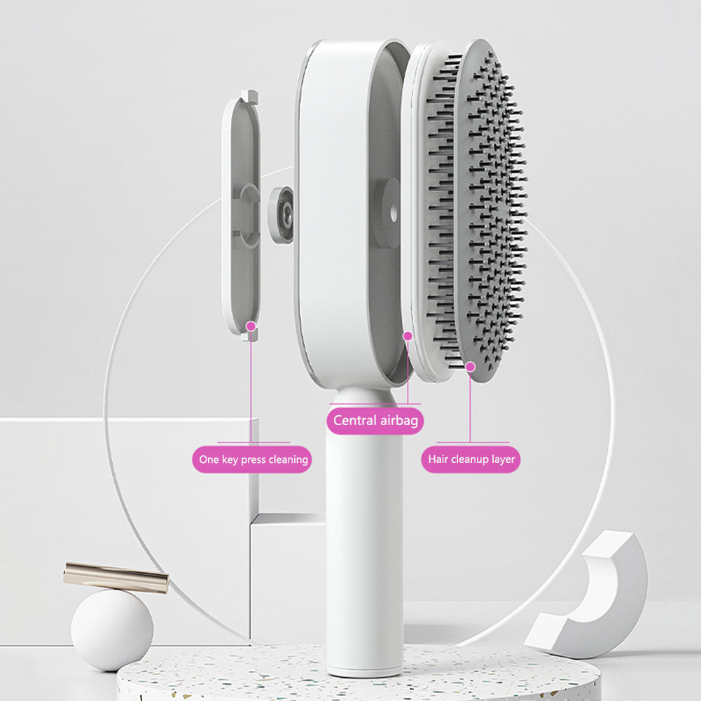 Nexova™ Self-Cleaning Hair Brush - One-Click Hair Removal