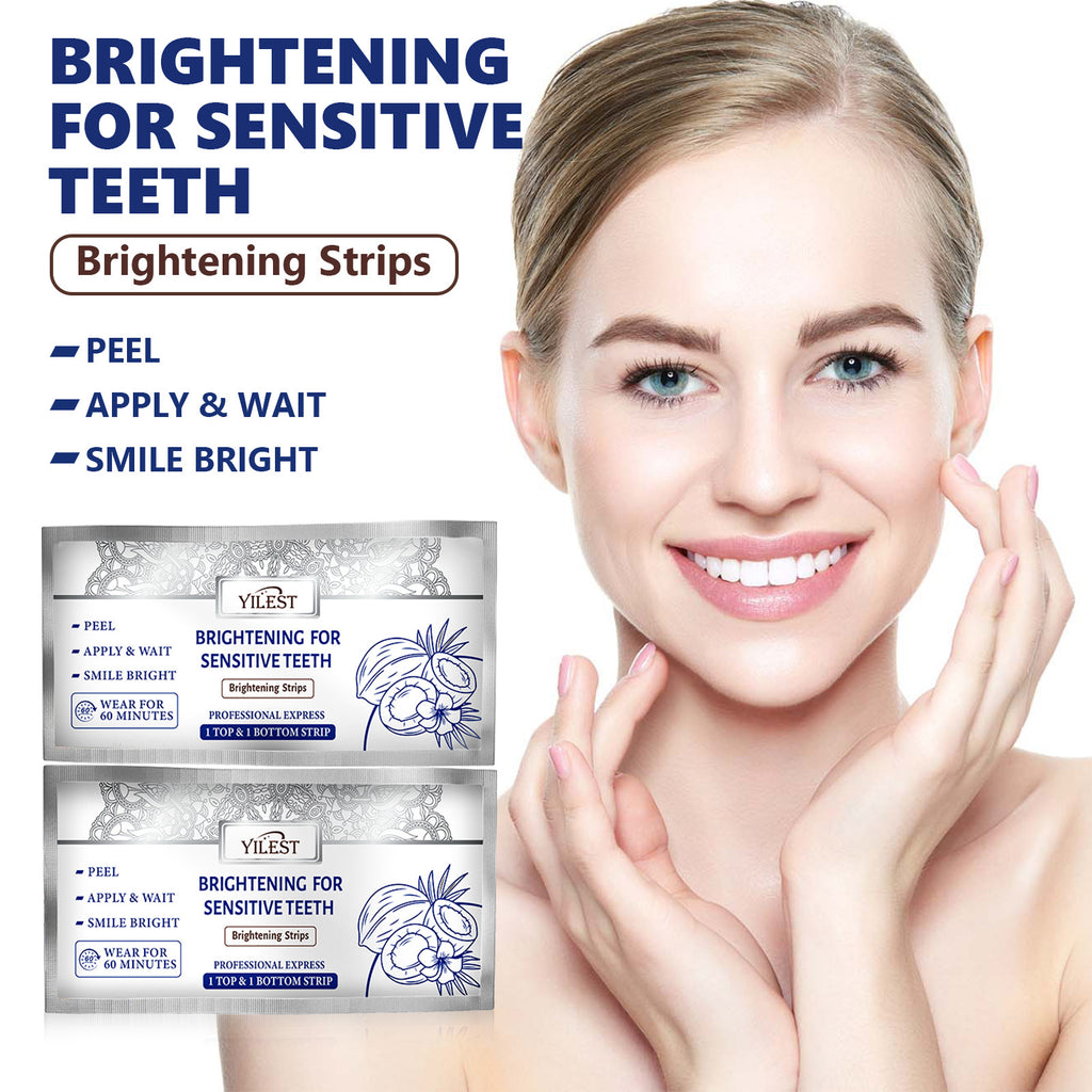 Yilest Teeth Whitening Strips with Coconut Oil - Professional Results at Home